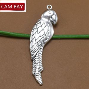 100pcs 15 58 mm Parrot Parrot Charms Metal Wisianty Urok na DIY Naszyjnik Bracelet biżuterii Making ręcznie robione rzemiosło 209z