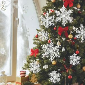 Christmas Decorations 30PCS Snowflakes Tree Hanging Glitter Party Home Year Decoration 520cm 230819