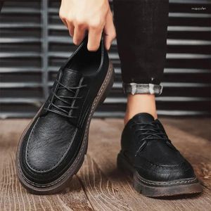 Kleid Schuhe Casual Leder Herren Herbst Jungen Schwarz Soft End Korean Business Britischer Stil Formelle Kleidung