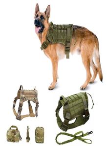 Pettorina tattica militare per cani Pastore tedesco Gilet per animali domestici con manico Guinzaglio elastico in nylon per cani di piccola taglia Collari per cuccioli Guinzagli1836670