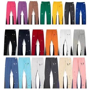 Men's Pants Mens Galleries Designer Sweatpants Dept Speckled Letter Print Womens Couple Loose Versatile Casual Straight Size S/m/l/xl