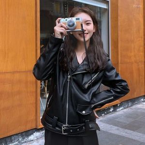 Women's Leather Real S Korean Version Jacket 2023 Spring and Autumn Slim Small Motorcycle Short Top