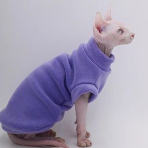 Cat Costumes Duomasumi oporne na brudne ubrania Sphynx Kostium miękki Gruby jesienna odzież zimowa do odzieży bezwłosie Devon