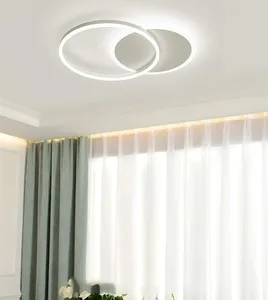 Taklampor Ganeed Modern Ring Round Light 37W LED Flush Mount Fixture 6500 Cool White Lighting For Living Room Kitchen