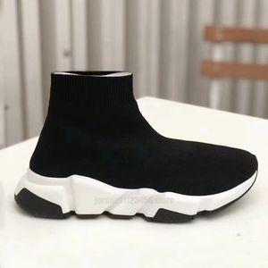 Luxury designer original sock shoes men women speed trainer socks boot beige triple black graffiti running shoe volt lace-up casual sneakers m1019