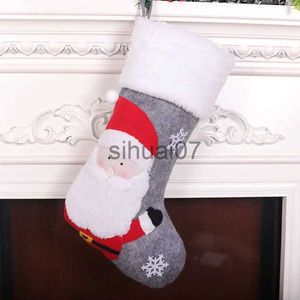 Noel Dekorasyonları 1 Noel Çorap Noel Şeker Çantası Noel Baba/Kardan Adam/Geyik Desenli Çorap Şeklinde Kolye Şömine Ağacı Dekorasyonu X1019