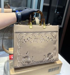10AA Brand Designer Handbag leather Tote Bag 3D Embroidered Fashion Shopping Bag Shoulder Bag Crossbody Messenger Bag