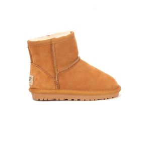 Kinder Bailey 2 Bögen Stiefel Echtes Leder Kleinkinder Schneestiefel Solide Botas De Nieve Winter Mädchen Schuhe Kleinkind Mädchen Boots1190