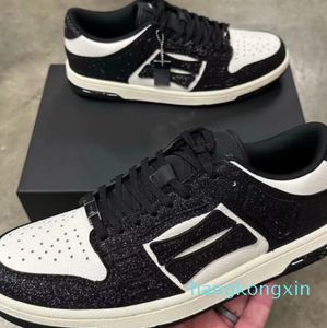 Low Top Sneakers Shoes Bones Suede & Leather Trainers Skull Skeleton Men Famous Brand Skateboard Walking Comfort Party Wedding Footwear