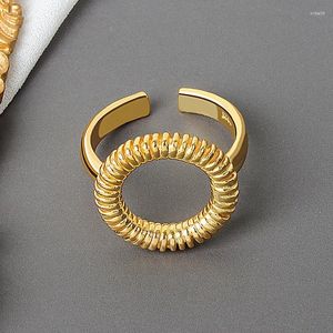 Cluster Rings Boho Vintage Big Circle Ring for Women Men Antique Knuckle Finger Jewelry Anillos 2023