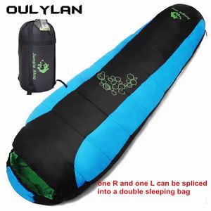 Sleeping Bags Oulylan Camping Waterproof Ultralight Winter Warm Sleeping Bag Outdoor Camping Equipment 231018