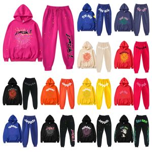 2023 Red SP5der Hoodie 555555 Designer Young Thug Star Samma stil Spider Hoodie Foam Tryckt Löst Relaxed Web Women Men's Hoodies Ytterkläder Tracksuits Sweatshirts