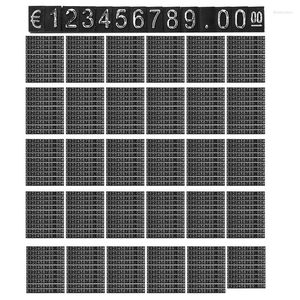 Quadros 300 conjuntos de cubos de plástico etiquetas de exibição de preço ajustável número suporte quadro etiqueta loja