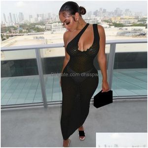 Mulheres roupa de banho fuda praia sexy gaze ver embora maxi longo er-ups vestido feminino 2023 verão bodycon midi vestidos de festa entrega direta