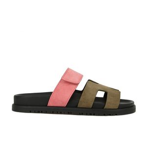 Mulheres designer sandália plataforma sandálias homens slides fundo grosso flip flops verão sapatos planos casual praia sandale couro genuíno retalhos preto e branco