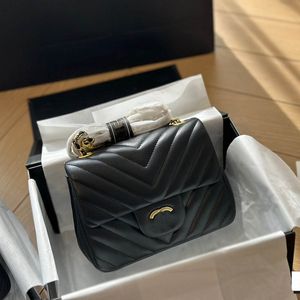 17 20 C V-Sopa Flep Mini Kadın Çapraz Bag Deri Deri Kapitone Altın Top Ayarlanabilir Zincir Vintage Elde Omuz Çantası Klasik Para Çantası Fanny Pack Bavul Pochette