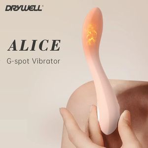 Vibrators DRY WELL GSpot Heating Rose Vibrator Clit Tits Anal Stimulator 10 Vibration Modes Waterproof Finger Dildo Sex Toy for Women 231018