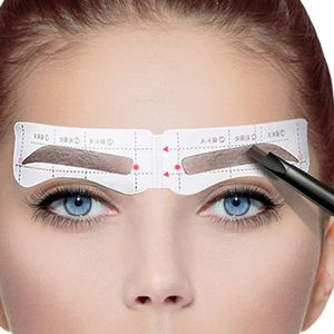24 par Professional Eyebrow Stencil Card Mall Mall Eyebrow Sticker Tool Drap Perfect Eyebrow Eyebrow Cosmetic Tool 231019