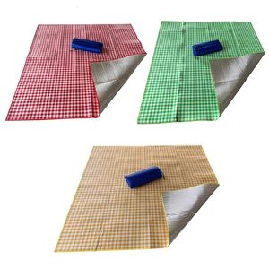 Utomhuskuddar 3 lager filt utomhus camping för extra stor filt ultralätt matta pad vattentät sandproof 231018