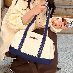 Вечерние сумки, винтажная сумка на плечо под подмышками, холст с буквенным принтом, трендовая сумка, летняя цветная женская сумка-тоут, женская большая вместительная сумка под мышками 231019