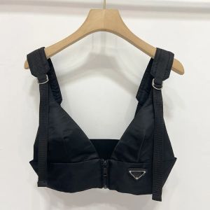 Kvinnor sexiga tank tops sommar triangel dekorativa varumärkeskläder bikinis camisole bra väst