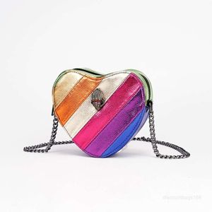 Kurt Geiger Designer Wallet Luxury Shoulder Bag Heart Shaped Lou Colorful Eagle Head Cross Body Chain Bags Mobiltelefon Tote Fashion Handbag5