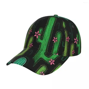 Bola bonés skuilles boné unisex ajustável para adulto beisebol verde cacto ocidental hip hop chapéu