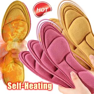 Shoe Parts Accessories Plush Thickened Constant Temperature SelfHeating Cotton Insoles Soft Soles Comfortable Sweat Absorption Odor Prevention 231019