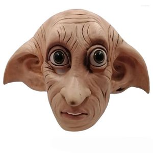 Party Supplies Funny Latex Cosplay Dobby Elfin Mask Animal Style Halloween Carnival Costume Headgear Props Adult One Size