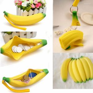 Storage Bags Silicone Banana Bag Children's Zero Purse Candy Jelly Key Loose Coin