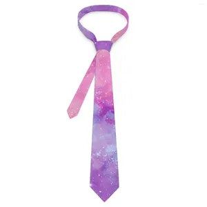 Bow Ties Galaxy Design Tie Pembe ve Mavi Düğün Partisi Boyun Yenilik Erkekler İçin Günlük Grafik Yakası Kravat Hediye Fikri