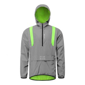 Fahrradjacken WOSAWE Reflektierende Herrenjacke Unisex Vollreflektierende Fahrradjacke Laufjacke Atmungsaktive winddichte wasserdichte Fahrradjacke 231018