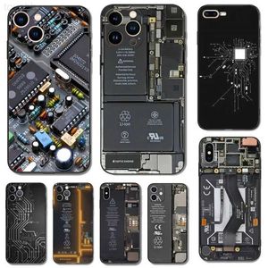 Cell Phone Cases mobile phone battery Phone Case For iPhone 11 12 Mini 13 14 Pro XS Max X 8 7 Plus SE XR Shell Black Phone Case L2301019