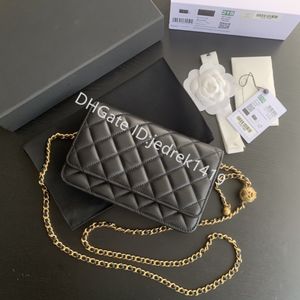 10A najwyższej jakości WOC Envelope Bag Designer Złota łańcuch hobo crossbody torebki moda gładka owczacza torba na torbę mobilną małą złotą piłkę portfel