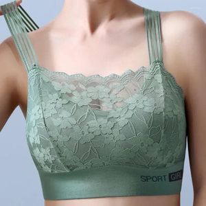 Camisoles & Tanks Gathered Bra Tube Comfortable Top Women's Beauty Vest Back Lace Breathable Sexy Size Seamless Wrapped Sleep Large Sports