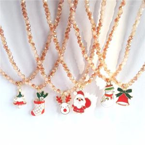 Naszyjniki wisiorek bohemia ręcznie robione koraliki nasion proste choker świąteczny naszyjnik damski moda dzika słodki kolorowy prezent biżuterii