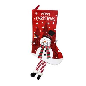 Christmas Decorations Fireproof Christmas stockings are not easy to break the odor durable and atmospheric decoration props Christmas gift socks x1019