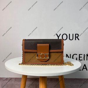 3A Designer Luksusowa torebka crossbody na ramię najlepsza jakość damska torba łańcuchowa 18,5 cm skórzane torby Cossbody M68746 z pudełkiem Nowe damskie luksusowe projektanci torby na ramiona