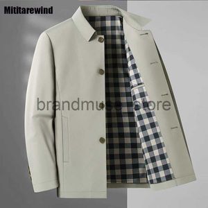 Men's Jackets Brand Jacket Spring Autumn Mens Coat Harajuku Fashion Casual Single-breasted Jackets Middle-Aged Mens Clothes Office Outerwear J231019