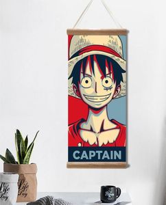 Ganze japanische Anime-Poster, Ruffy Zoro, Sanji Onepiece, hängende Leinwand, Rollbilder, Wandkunst, Bilder für Wohnzimmer, Zuhause, 1286811