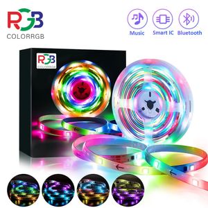 Andra evenemangsfestleveranser Julljus RGBIC LED -strip lampor IP65 Vattentät segmenterad DIY ColorChasing Effect Rainbow Light Decor for Tree 231018