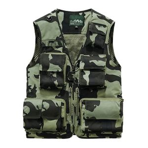 Mens Vests Spring Autumn Outdoors Military Black Camouflage Jacket Fashion Fishing for Pocket Pography Casua Waistcoat 231019