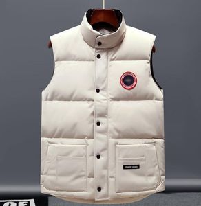 Gilet di design Gilet tascabile Giubbotti Parka Cerniera Distintivi Piumini da uomo Cappotto casual Top in oca canadese Capispalla Colori multipli