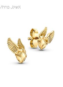 magic jewelry 925 Sterling silver couples Golden Snitch Stud designer Earrings for women men girls boys Valentine day birthday2948710