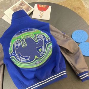 Luxury Designer Jacket Män Kvinnor Baseballjackor 3D broderi läder lapptäcke ullrock 1v varsity jacka