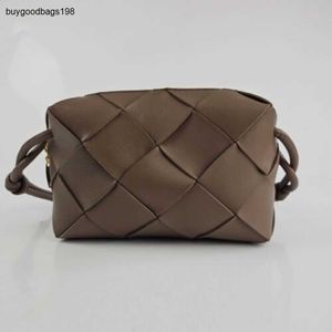 BottegassVenetas Bags Loop Loop Small Taupe Grey Leather Crossbody Bag Brand New FW23