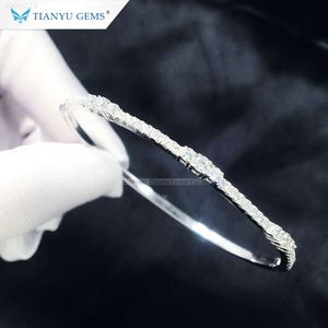 Браслет-подвеска Tianyu Gems из чистого материала s925, браслет с муассанитом и бриллиантами для женщин