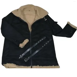 Hunting Jackets Men's Leather Jacket Made Of High Quality Fiber For Cold Protection