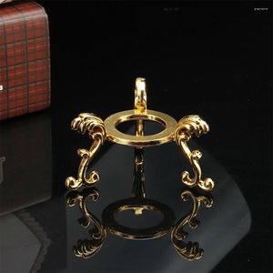 Novidade itens 3d gravado diy display escritório ornamentos de mesa presente decoração para casa esfera titular bola de cristal suporte pogal adereços base de metal