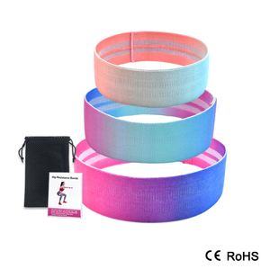 Booty Builder Hip Resistance Bands Set Fabric Non Slip For Fitness Yoga Pilates Ben och Butt GTE Workout Stretching Training6671454